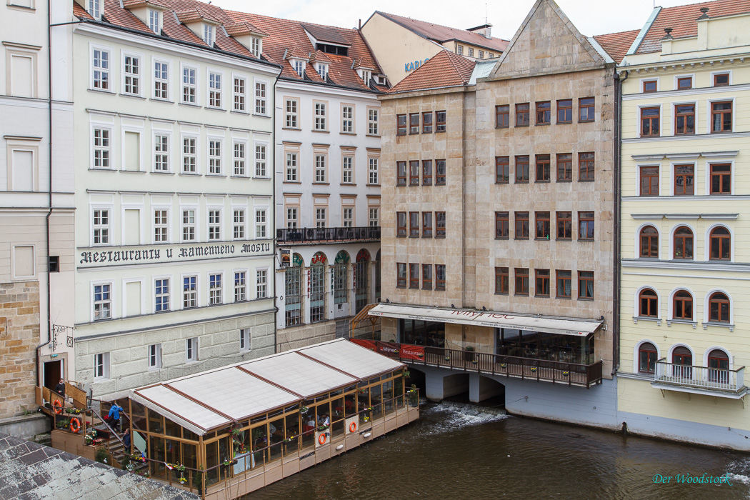 Restaurants an der Moldau unmittelbar bei der Karlsbrücke